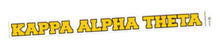 Kappa Alpha Theta Back Of The Window Long Sticker