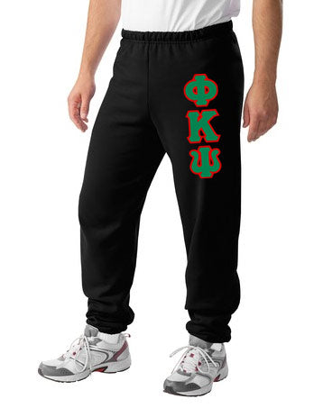 Phi Kappa Psi Sweatpants with Sewn-On Letters