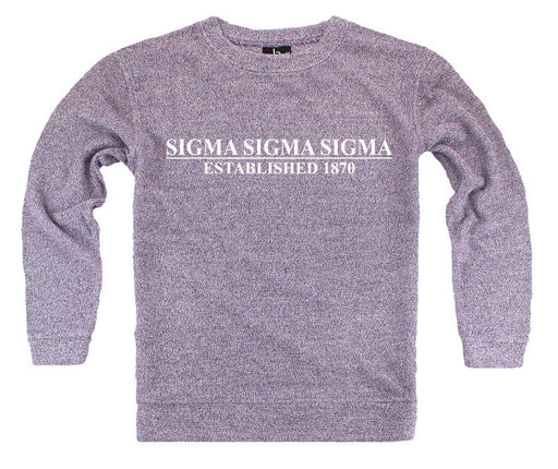 Sigma Sigma Sigma Year Established Cozy Sweater