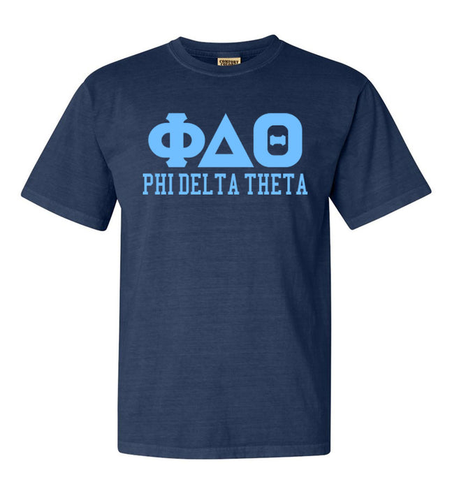 Phi Delta Theta Custom Comfort Colors Greek T-Shirt