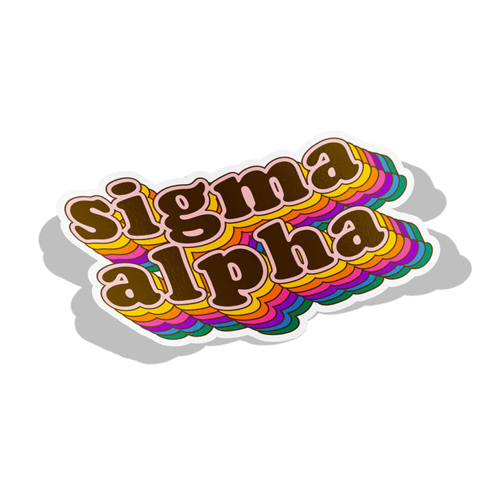 Sigma Alpha Retro Sorority Decal