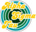 Alpha Sigma Tau Funky Circle Sticker