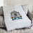 Zeta Beta Tau Color Crest Afghan Blanket Throw