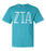 Zeta Tau Alpha Comfort Colors Greek Letter Sorority T-Shirt