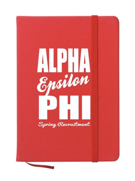 Alpha Epsilon Phi Cursive Impact Notebook