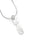 Kappa Alpha Theta Sterling Silver Lavaliere Pendant with Swarovski Crystal