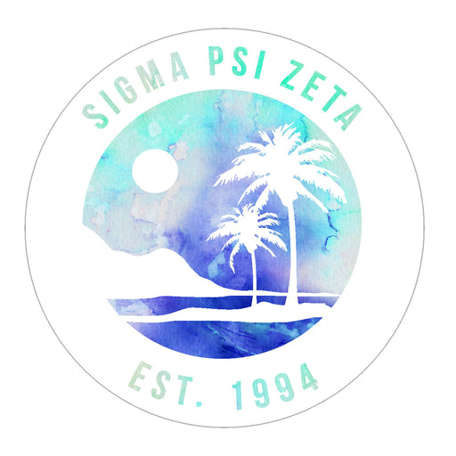 Sigma Psi Zeta Oasis Sticker