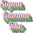 Sigma Gamma Rho Greek Stacked Sticker