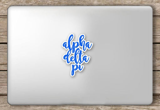 Alpha Delta Pi Script Sticker