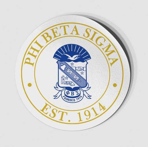 Phi Beta Sigma Circle Crest Decal
