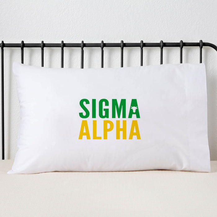 Sigma Alpha Sorority Pillowcase