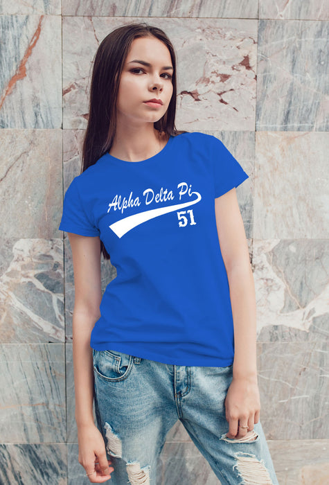 Alpha Delta Pi Sporty Tail T-Shirt