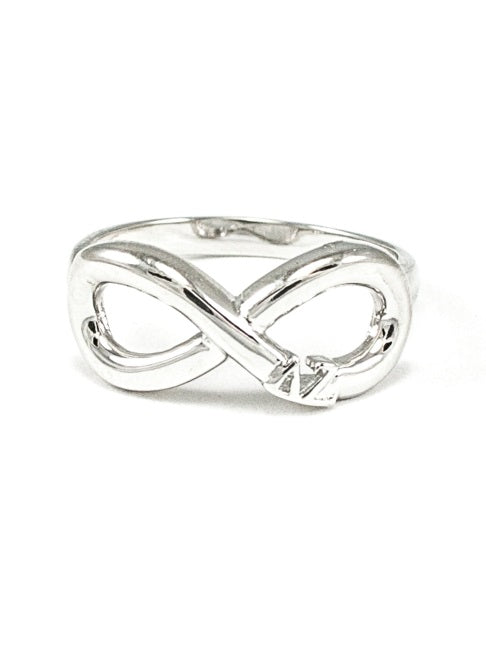 Delta Zeta Sterling Silver Infinity Ring