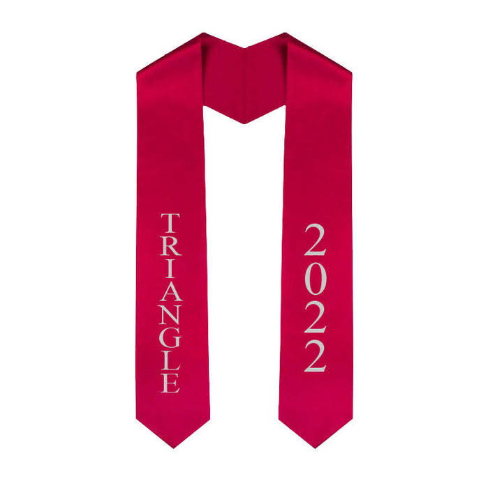 Triangle Vertical Grad Stole with Letters & Year