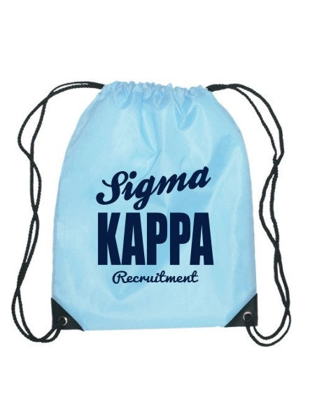 Sigma Kappa Cursive Impact Sports Bag