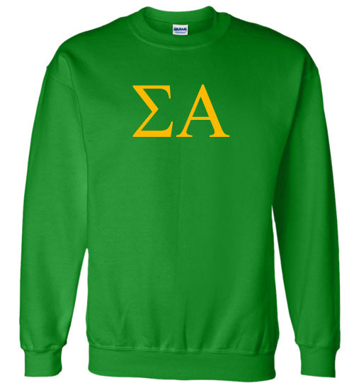 Sigma Alpha World Famous Lettered Crewneck Sweatshirt