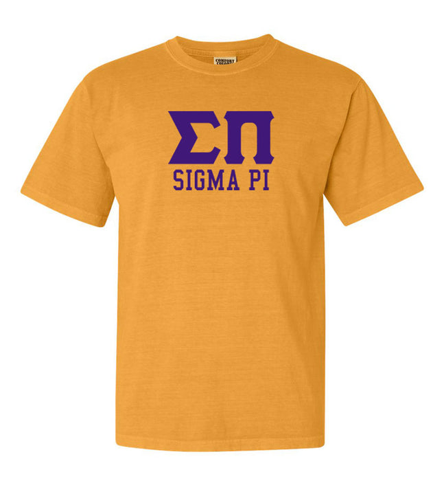 Sigma Pi Custom Comfort Colors Greek T-Shirt