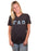 Gamma Alpha Omega Unisex V-Neck T-Shirt with Sewn-On Letters