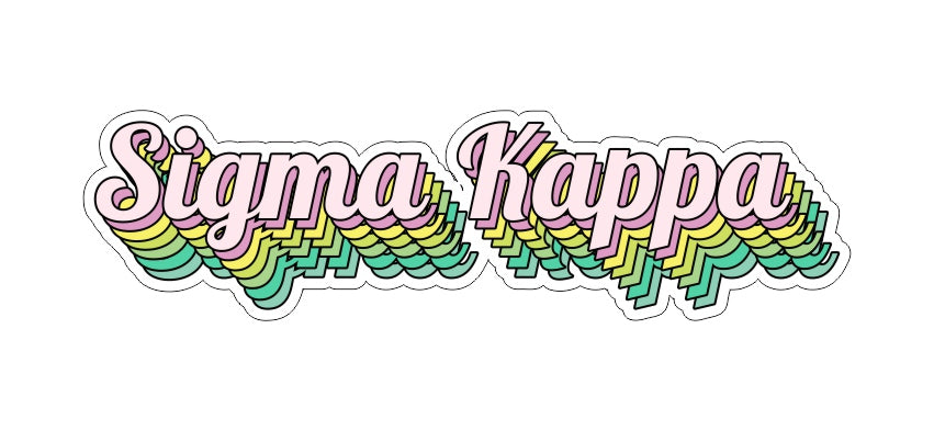 Sigma Kappa New Hip Stepped Sticker