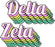 Delta Zeta Greek Stacked Sticker