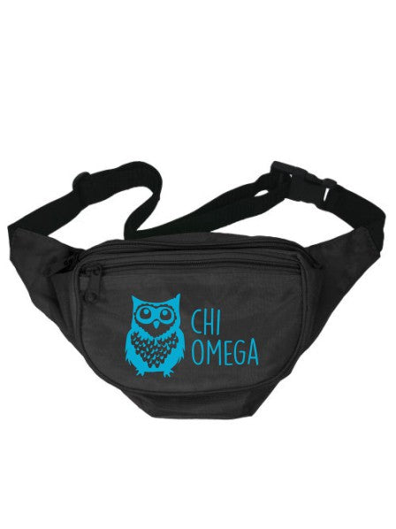 Chi Omega Owl 1 Fanny Pack