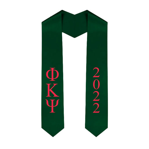 Phi Kappa Psi Vertical Grad Stole with Letters & Year