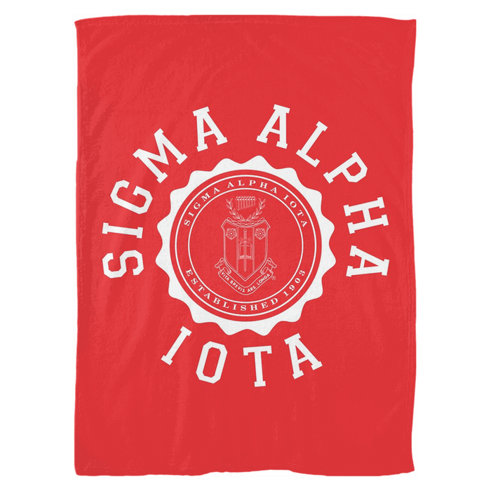Sigma Alpha Iota Seal Fleece Blankets Sigma Alpha Iota Seal Fleece Blankets