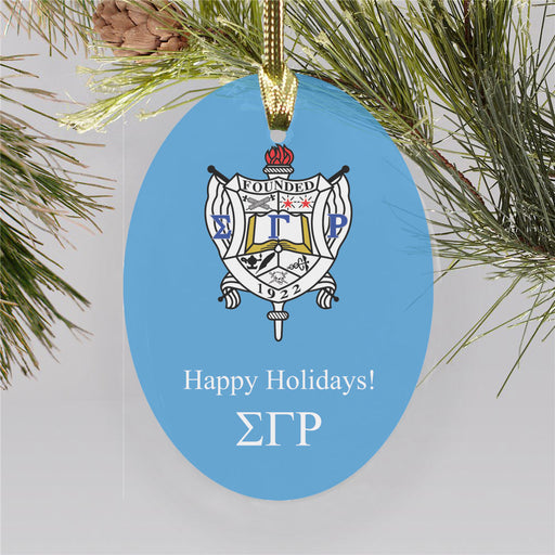 Sigma Gamma Rho Color Crest Ornament