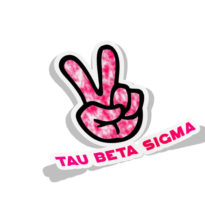 Tau Beta Sigma Peace Sorority Decal