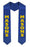 Masonic Vertical Grad Stole with Letters & Year