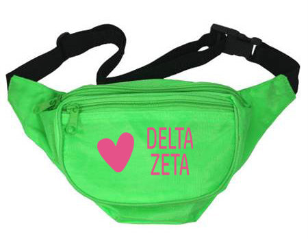 Delta Zeta Heart Fanny Pack