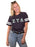 Zeta Tau Alpha Unisex Jersey Football Tee with Sewn-On Letters