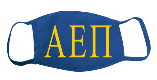 Alpha Epsilon Pi Face Mask With Big Greek Letters