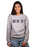 Theta Nu Xi Crewneck Sweatshirt with Sewn-On Letters