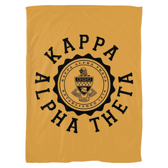 Kappa Alpha Theta Seal Fleece Blankets Kappa Alpha Theta Seal Fleece Blankets