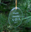 Alpha Phi Alpha Engraved Glass Ornament