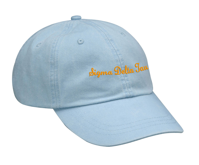 Sigma Delta Tau Cursive Embroidered Hat