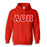 Alpha Omicron Pi Two Toned Lettered Hooded Sweatshirt