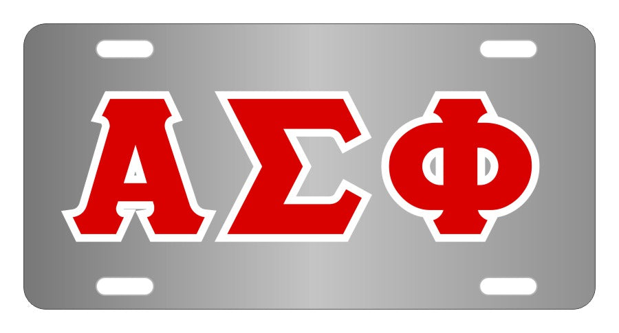 Alpha Sigma Phi Fraternity License Plate Cover