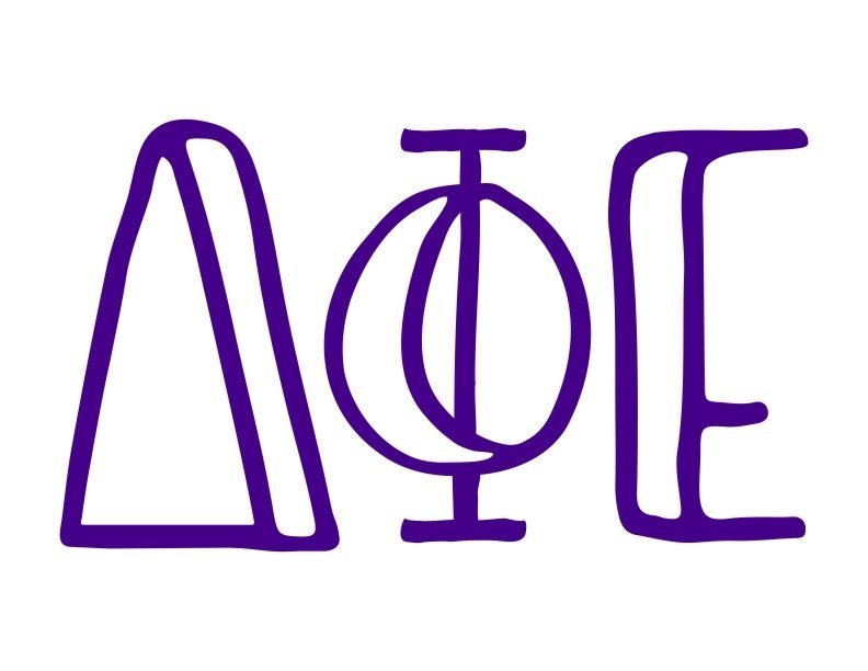 Phide Leteers Greek Letter Delta Phi Epsilon