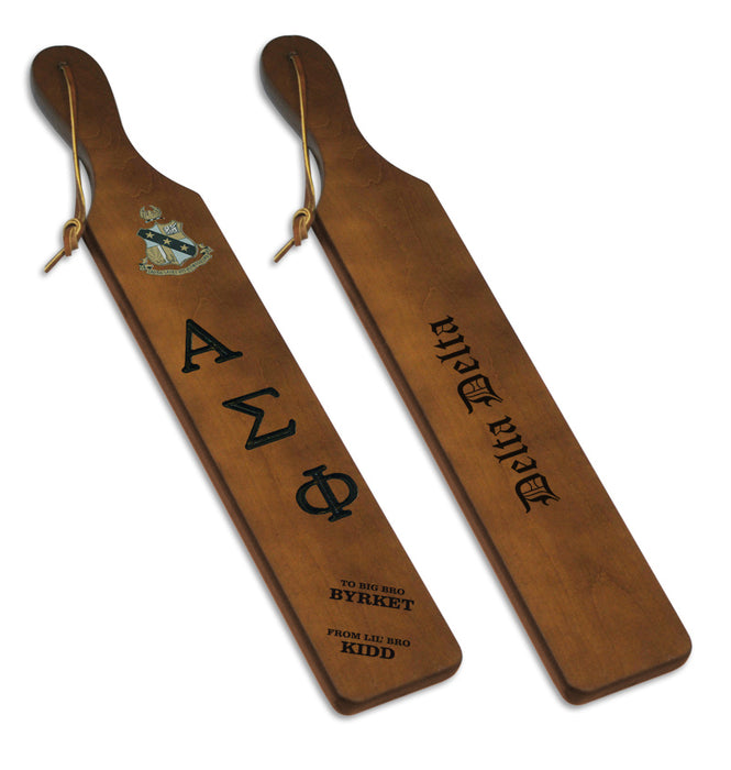 Alpha Sigma Phi Traditional Paddle