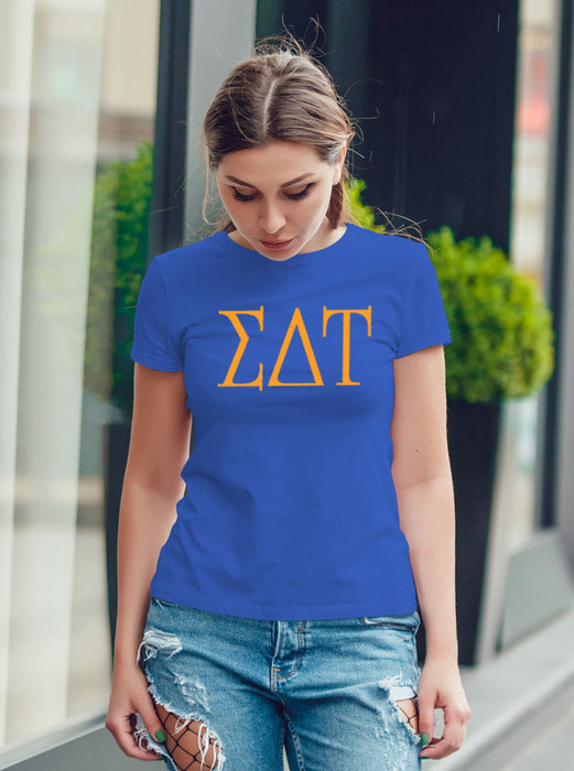 Sigma Delta Tau University Letter T-Shirt
