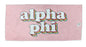 Alpha Phi Plush Retro Beach Towel