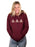 Delta Delta Delta Unisex Hooded Sweatshirt with Sewn-On Letters