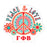 Gamma Phi Beta Peace Sticker