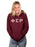 Phi Sigma Rho Unisex Hooded Sweatshirt with Sewn-On Letters