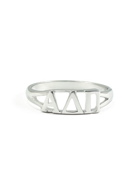 Alpha Delta Pi Sterling Silver Ring