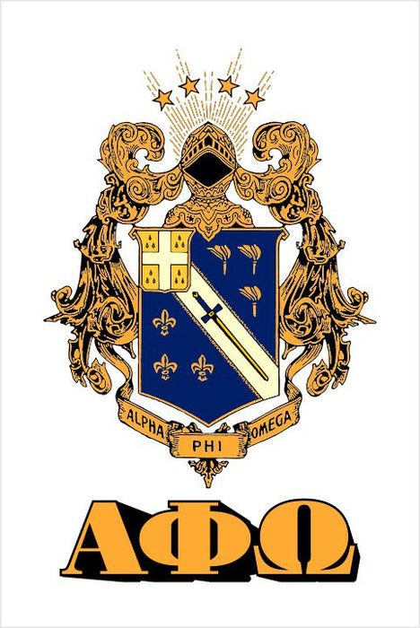 Alpha Phi Omega Crest Window Decals Stickers Crest Decal