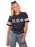 Pi Beta Phi Unisex Jersey Football Tee with Sewn-On Letters
