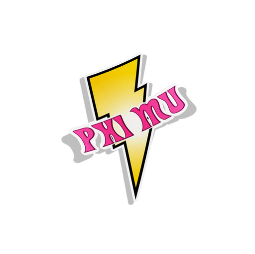 Phi Mu Lightning Sorority Decal